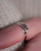 Mummy and Me Sterling Silver set of 2 adjustable wrap rings