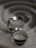 SOULMATES adjustable sterling silver wrap ring SET