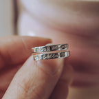 Dog Mum Sterling Silver personalised wrap ring