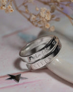 Sixteenth Birthday Custom Sterling Silver Adjustable Wrap Ring