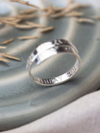 Star Secret Message Sterling Silver Adjustable Wrap Ring
