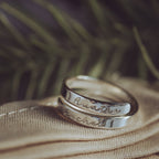 Auntie Personalised Sterling Silver Adjustable Wrap Ring