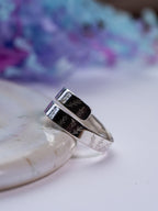 Leaf design Sterling Silver adjustable wrap ring