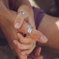 Mummy and Me Sterling Silver set of 2 adjustable wrap rings