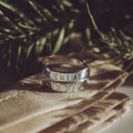 Moon Phase Personalised Sterling Silver Adjustable Wrap Ring