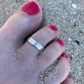 Sunflower Sterling Silver toe ring adjustable summer band 925 hand stamped mum ladies womens gift present birthday holiday jewellery beach