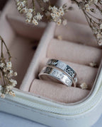 Always look on the bright side Sterling Silver adjustable wrap ring