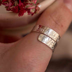 Mama Bear Sterling Silver adjustable wrap ring
