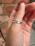 Nolite te bastardes carborundorum, sterling silver adjustable ring.The Handmaids Tale, don’t let the bastards grind you down, the testaments