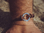 Personalised Mens Real Brown Leather Bracelet