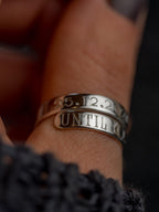 Until Forever Personalised Sterling Silver Adjustable Wrap Ring