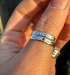 Let them, let me  Sterling Silver adjustable ring