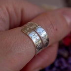 Mum Floral Design Sterling Silver Adjustable Wrap Ring