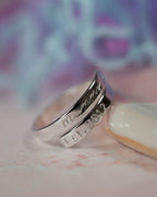Mummy Est. Sterling Silver Dainty Adjustable Wrap Ring