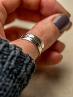 Bestie Sterling Silver Adjustable Wrap Ring