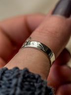 No Mourners No Funerals Sterling Silver Adjustable Wrap Ring