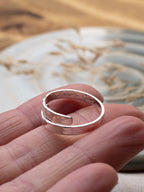 Godmother Personalised Sterling Silver Adjustable Wrap Ring