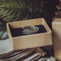 Mummy's First Christmas Sterling Silver adjustable wrap ring