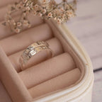 Small Steps Every day adjustable Sterling Silver wrap ring