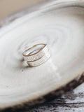 Auntie Personalised Sterling Silver Adjustable Wrap Ring