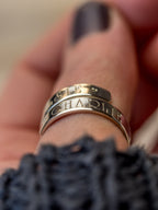 Personalised Sterling Silver Adjustable Wrap Ring