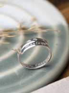 Pet Remembrance Personalised Sterling Silver Adjustable Wrap Ring