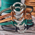 Personalised Mens Real Leather Bracelet