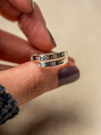 Paw Print Pet Name Sterling Silver Adjustable Wrap Ring