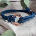 Not All Those Who Wander Are Lost Copper washer Paracord Bracelet