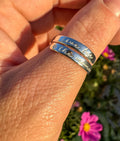 Live for the moment Sterling Silver adjustable ring