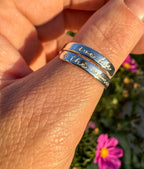 Live for the moment Sterling Silver adjustable ring