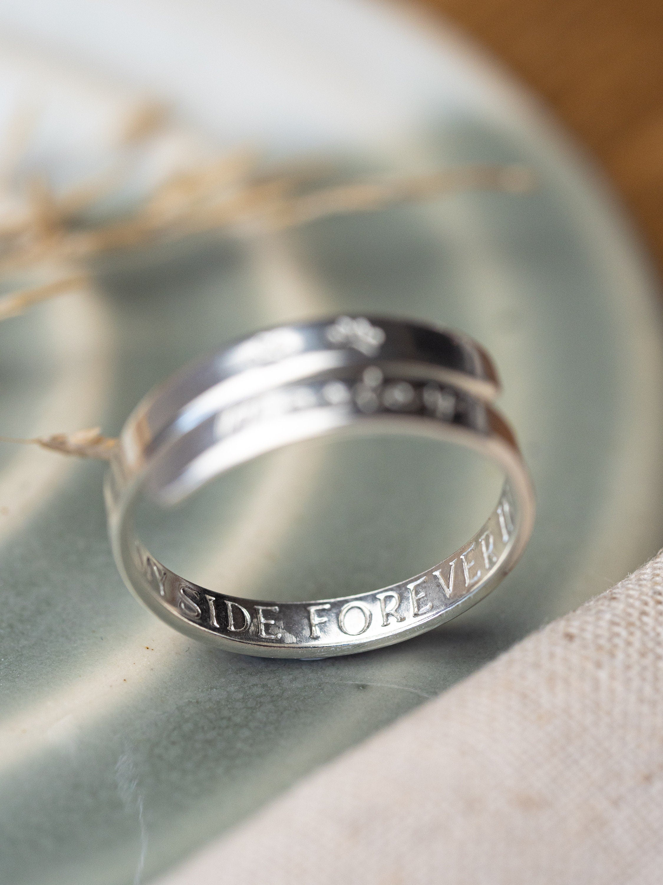 Pet Remembrance Personalised Sterling Silver Adjustable Wrap Ring