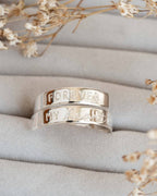 Forever in My Heart Remembrance Sterling Silver Adjustable Wrap Ring