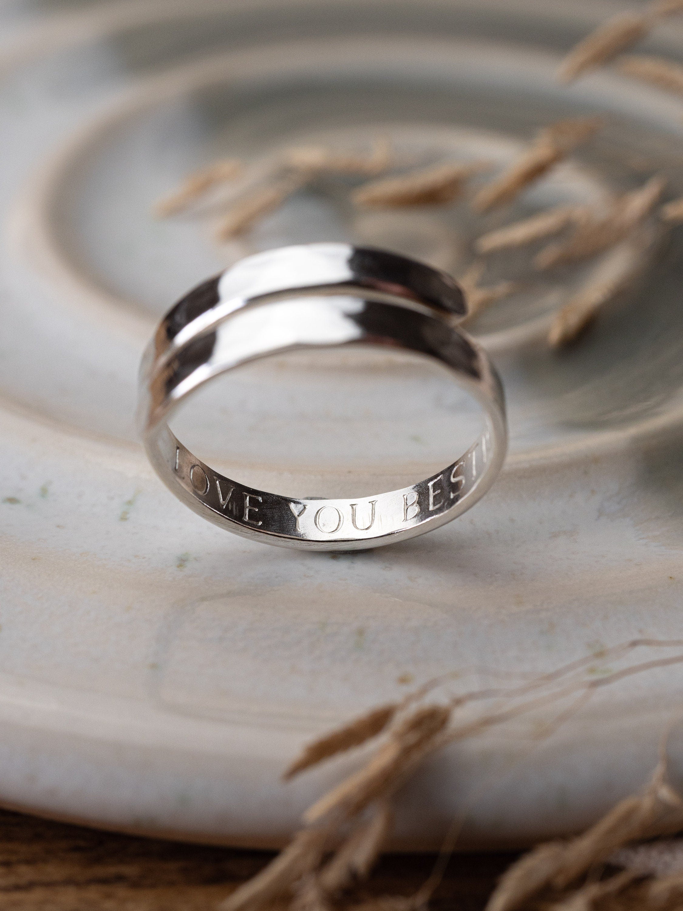 Bestie Sterling Silver Adjustable Wrap Ring