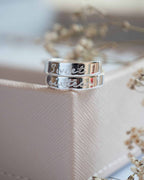 Sweet 16th Birthday sterling silver wrap ring