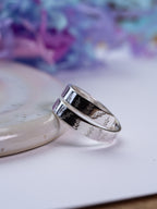 Leaf design Sterling Silver adjustable wrap ring