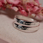 Bonus Mum Sterling Silver Adjustable Wrap Ring
