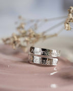 Always look on the bright side Sterling Silver adjustable wrap ring
