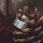 Wild Flowers Chunky Sterling Silver Adjustable Wrap Ring