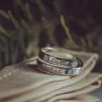 Auntie Personalised Sterling Silver Adjustable Wrap Ring