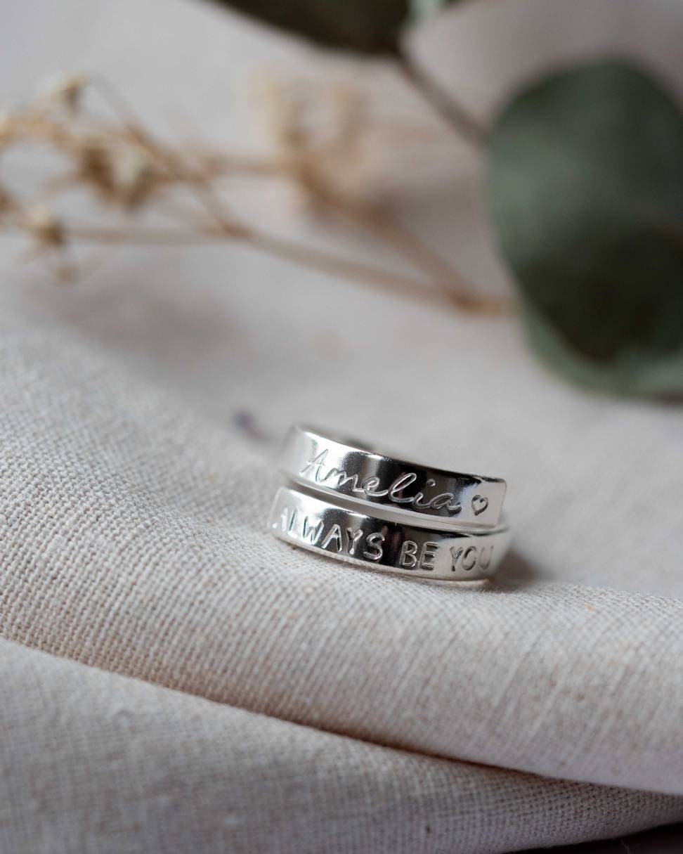 Always Be You Sterling Silver Adjustable Wrap Ring