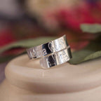 Mama Bear Sterling Silver adjustable wrap ring