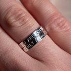 You are your only limit sterling silver adjustable wrap ring