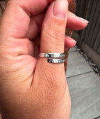 Nolite te bastardes carborundorum, sterling silver adjustable ring.The Handmaids Tale, don’t let the bastards grind you down, the testaments