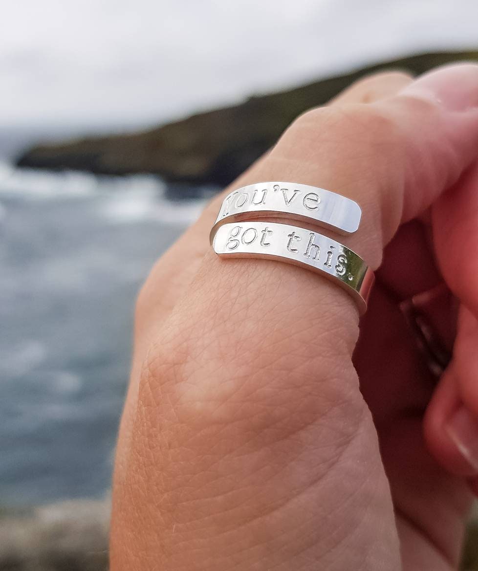 You've got this Sterling Silver adjustable wrap ring