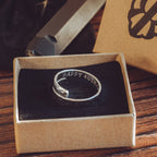 40th Birthday Personalised Sterling Silver Adjustable Wrap Ring