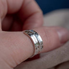 Believe in Yourself Sterling Silver Adjustable Wrap Ring